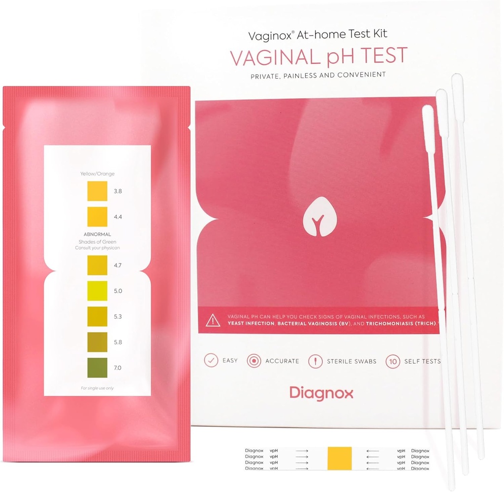 DIAGNOX TERVEYS Naisten emättimessä pH testisarja Sterile Swabs 