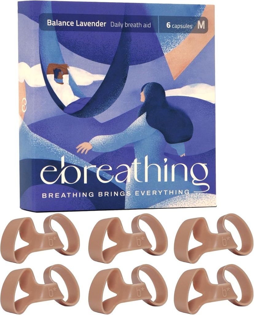 Soft Nasal Dilator för förbättrad Nasal Breathing (Balance Lavender) - Nasal Decongestant, Balance Lavender Nasal Dilators - Bekväm än andra Nasal Dilators (Små)