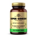 Solgar Super Ginkgo, 120 kasvikapselia - Täysi teho (FP) - Antioksidanttien ja hermoston tuki - aivojen terveys - ei-GMO, vegaaninen, gluteeniton, maitotuotteeton, Kosher - 120 tarjoilua