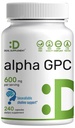 Alpha GPC 600mg Per Serving, 240 kapselia ........................