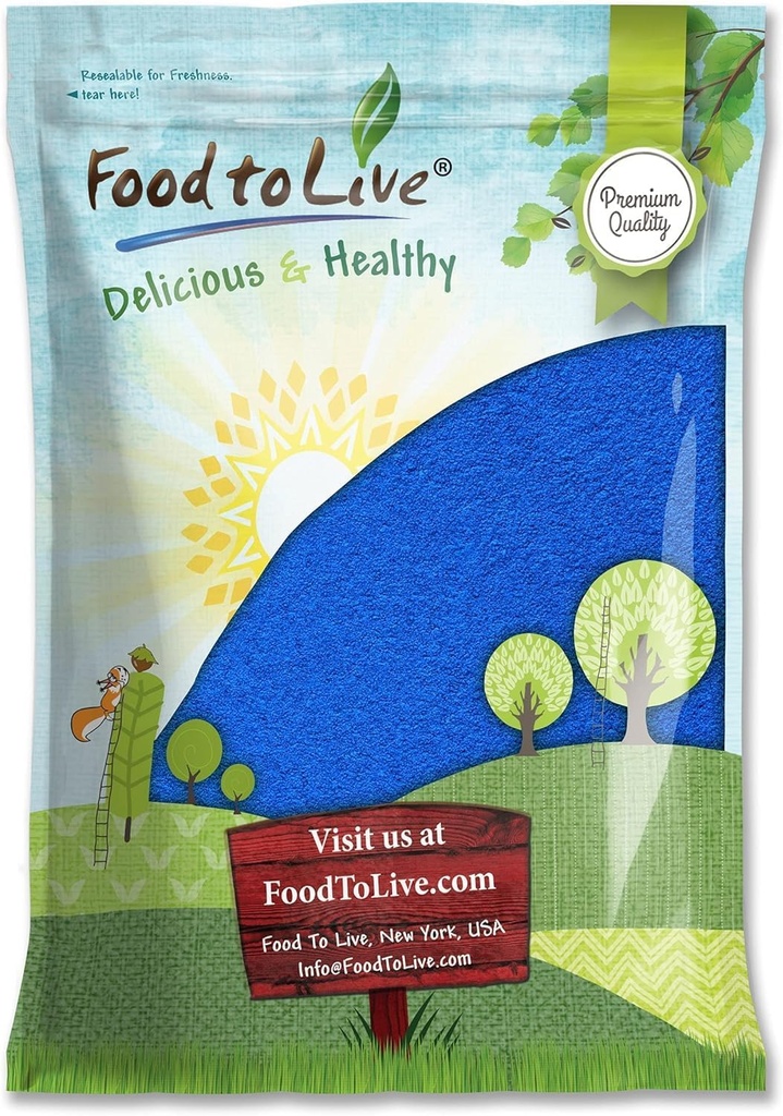 Ruoka elää sininen Spirulina Powder, 6 kiloa ... Pure raaka sinivihreä Algae Extract, Kosher, vegaaninen, säteilyttämätön, Rich in Phycocyanin, Great for Juices, Smoothies, Shakes, Drinks, ja elintarvikkeiden väritys