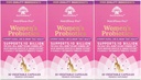 Nutricelebrity Probiootit naisille 10 miljardia PMY 6 kannat, orgaaniset prebiootit digestiivisille, emättimelle ja immuuneille, PH Balance & Feminine Health, period Pain, BV Relief, Cranberry Extract + 3 Pack