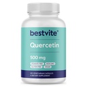 BESTVITE Quercetin 500mg (120 vegetariska kapslar) - Inga Stearates - Ingen Silikondioxid - Vegan - Ingen GMO - Glutenfri