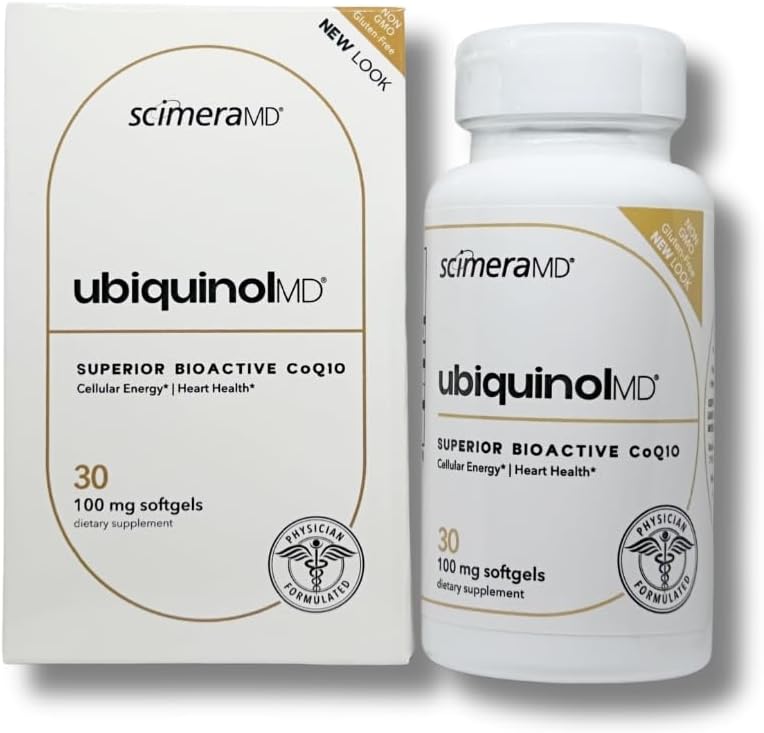 ScimeraMD® Ubiquinol Coenzyme Q10 Kaneka QH Heart Health and Cellular Energy Productionin antioksidanttilisä, 30 CT