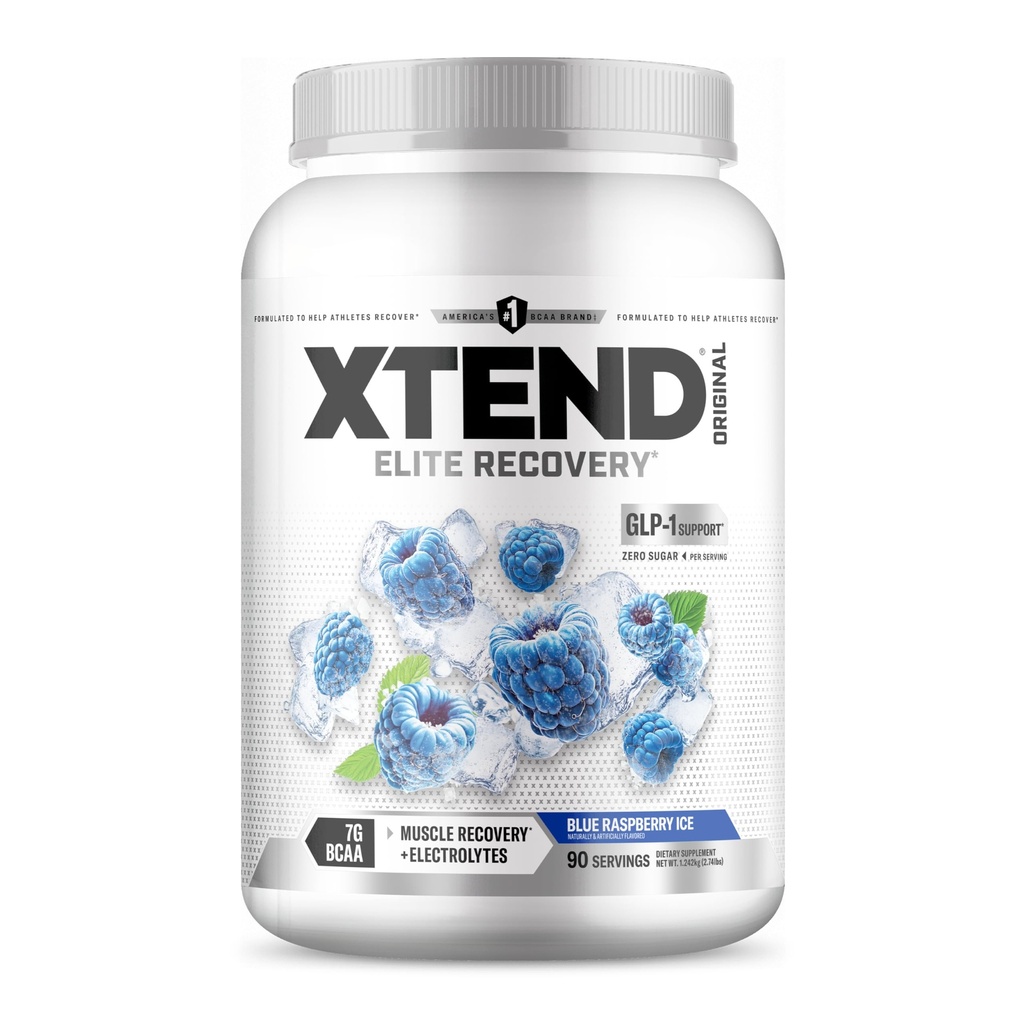 Xtend XTEND Original BCAA Powder 7g BCAA ja 2,5g L-glutamiini, sokeriton post harjoitus Lihas Recovery Drink with Amino Acids for Men & Women, 90