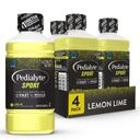 Pedialyte Sport Electrolyte Drink, nopea nesteytys 5 avain Electrolyyttejä lihasten tukea ennen, aikana, & jälkeen harjoituksen, sitruunan lime, 1 Liter, pakkaus 4