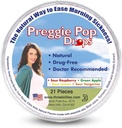 Preggie Pop Drops | 21 Drops | Morning Sickness under graviditeten | Säker för gravid mamma och baby | Gluten Free | Fyra smaker: Lemon, Raspberry, Green Apple, Tangerine