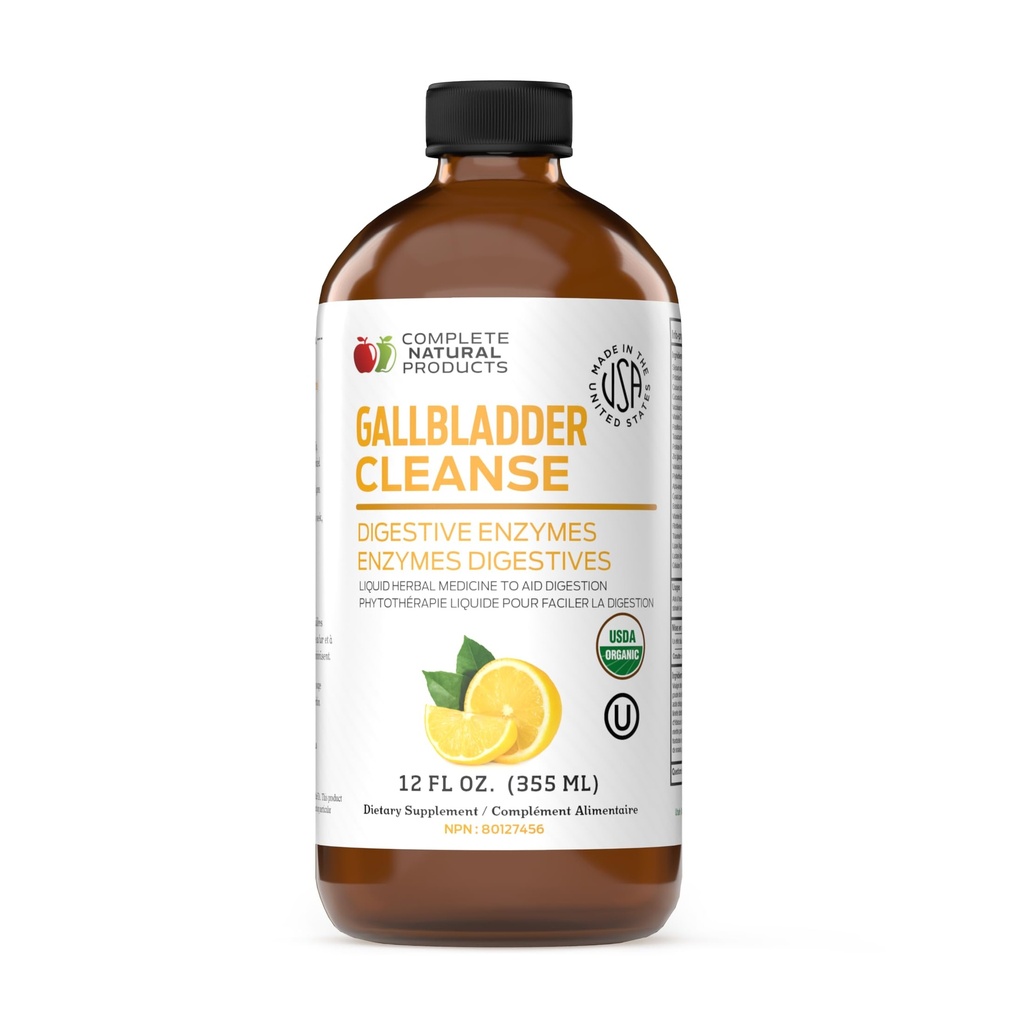Complete Natural Sappirakko Täydellinen - Nestemäinen täydentää sappirakko tuki, maksa Puhdistaa, ja ruoansulatuskanavan terveys Apple Siideri Viinietikka, Turmeric, Beet, Ruoansulatuskanavan Enzymes, Maito Thistle - 12oz