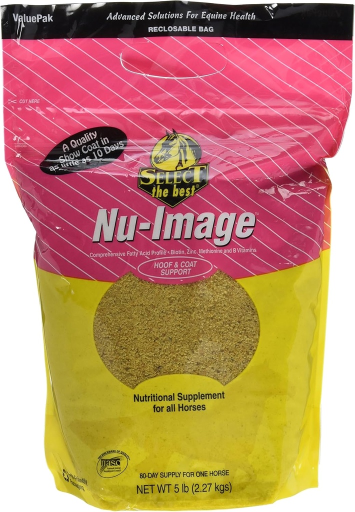 RICHDEL 784299040502 Nu-Image Hoof & Coat Support för hästar, 5 lb