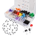 Molecular Model Kit, 444 Pcs Organic Molecular Chemistry Set, Atom Element Model Kit for Lessons in Chemistry, Molecular Structures Building Kit, Ochem Science Lahja opettajille ja opiskelijoille