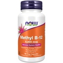 NOW Foods Supplements, Methyl B-12 5000mcg, Methylcobalamin, Hypoallergenic, 90 Veg Capsules