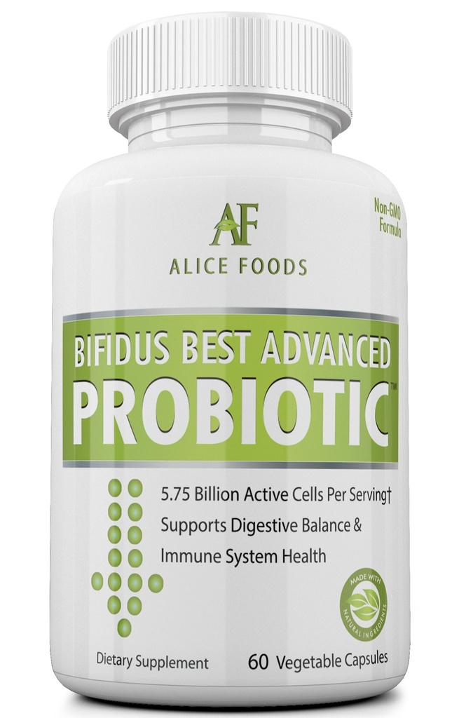 Fast Natural Bloating Relief - Bifidus Paras Advanced Probiootti 60 päivä + Kombucha Guide - Premium Probiootit miehille ja naisille - suoliston ongelmia, turvotus, ripuli, kaasu, virtsarakko, UTI