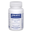 Rena inkapslingar B-Complex Plus - B Vitaminer Supplement för att stödja neurologisk hälsa, kardiovaskulär hälsa, energinivåer och nervsystemsupport * - med vitamin B12 & More - 60 kapslar