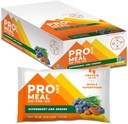 PROBAR - Meal Bar, Superberry & Greens, ei-muuntogeeniset, Gluteeniton, Terveellinen, Kasvipohjainen, Koko elintarvikkeiden ainesosat, luonnon energia (12 kreivi)