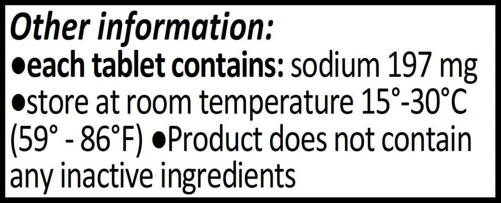 Natriumkloriditabletit 500 mg (0, 5 g), USP Normaalit suolatabletit - 200 CitraGen Pharmaceuticals, Inc.