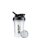 BlenderBottle Classic V2 Shaker Bottle Täydellinen proteiini Shakes ja pre harjoitus, 20-taustainen, kirkas/musta