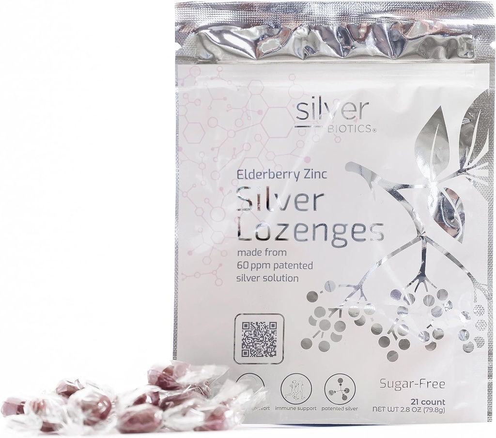 Hopea Biotics Sokeriton Kolloidinen Silver Lozenges 60 ppm SilverSol 