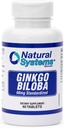 Ginkgo Biloba 60 mg by Natural Systems 60 tablettia - Gingko Biloba Powder Brain Supplement - Ginkgo Biloba Concentration Supplements - Memory Vitamiinit miesten ja naisten - Boost Energy Supplements