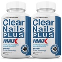 Justified Laboratories (2 Pack) Clear Nails Plus Max Pills 40 miljarder CFU Probiotic stöder starkt hälsosamt hår hud naglar 120 kapslar