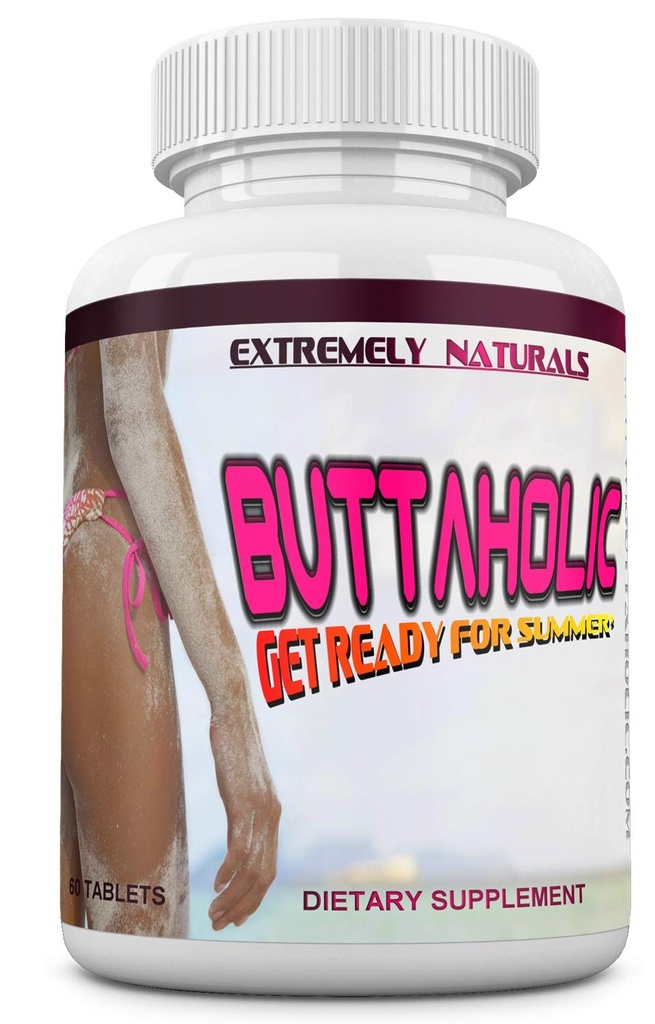 Buttaholic naisten Butt laajentumisen pillereitä. Saapasparannus. Hae isommat ja Curvier Butts. Extreme Glutes Enhancer. 60 tablettia