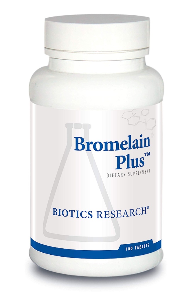 Biotics Research Bromelain Plus Laktoositonta maitomaitoa ilmaiseksi, tukee terveitä ja tasapainotettuja fysiologisia polkuja, lihasrelaksaatiota ja mukavuutta, Bromelain 2500 MCU g, Papain 100 tablettia