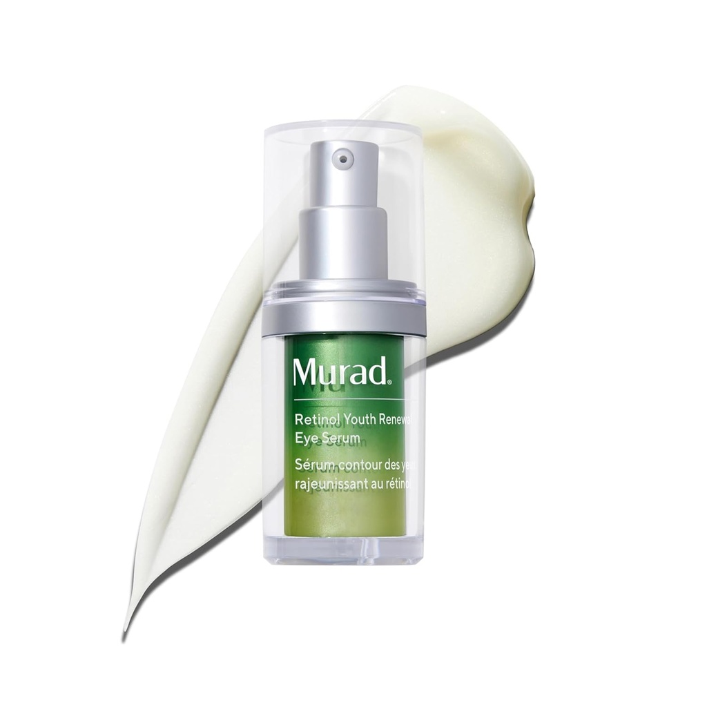Murad Retinol Nuoruuden uudistuminen Silmät Seerumi - retinoli Silmät Seerumi Näkyvästi parantaa Undereye Puffiness Pimeät ympyrät ja vähentää ulkonäköä hienoja linjoja, Hellävarainen Riittää yökäyttöön - 0,5 oz
