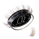 Lashify Curl 12mm Gossamer Silmänrintalaajennukset Refill, Ash Color, DIY Väärä Lashes varten luonnollinen ulkonäkö
