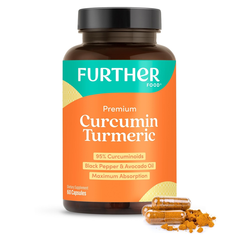 Ruoka Premium kurkuma kurkuma, maksimivahvuus, 500 mg, 60 kapselia