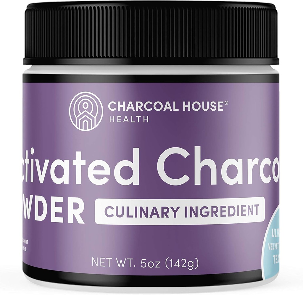 ULTRA FINE Coconut Activated Charcoal Powder - Kulinära och kosmetiska applikationer, Velvety Smooth Texture för Smoothies, Ice Creams, Pastries, Soaps, Ultra Fine för en mjuk Finish, No Grit! - 5oz