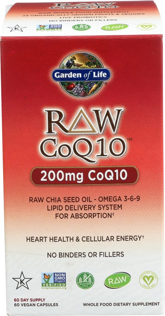 Life Raw Coq10, 60 Ct