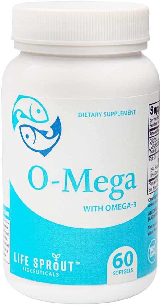 O-Mega med EPA/DHA Enteric Omega-3 Fatty Acids - 60 kapslar
