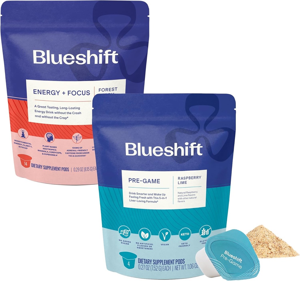 Blueshift Energy + Focus 14 pakkaus ja ennen peliä 14 Pack Bundle