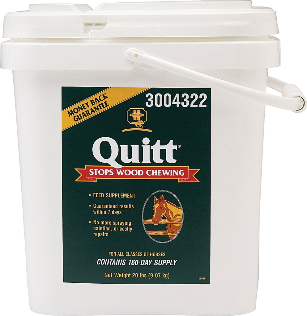 Farnam Quitt Wood Chewing Supplement för hästar, 20 pund