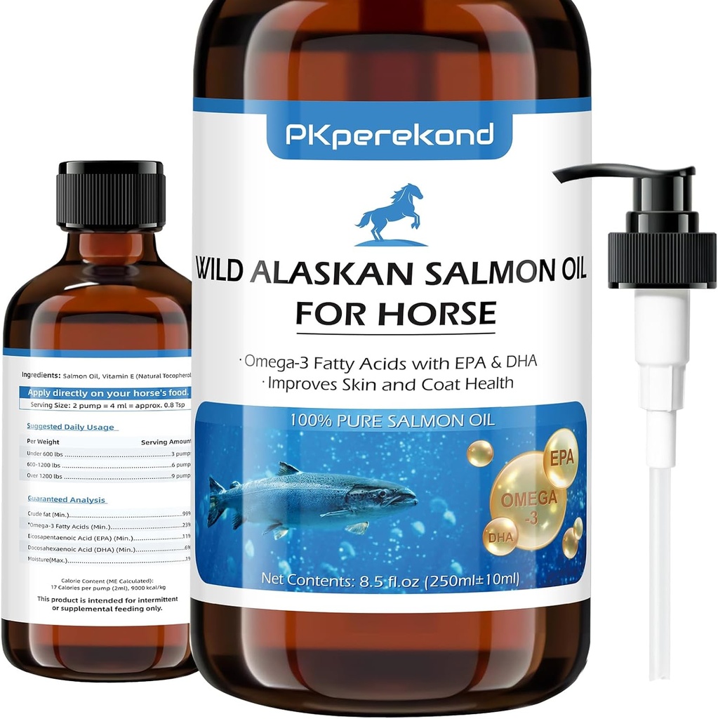 Wild Alaskan Salmon Oil for Horse, Immuuni- ja sydänterveys