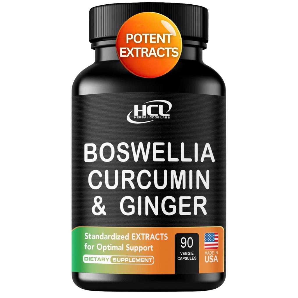 Boswellia Curcumin Inkivääri uutteet täydennysosa ... Vahva 95% Kurkkuyrttiä Luonnollinen tuki pillereitä liikkuvuutta ja joustavuutta varten...