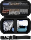 Hårt fall för bärbar Nebulizer Handheld Mesh Inhaler Spacer Nebulizers Machine för vuxna och barn Travel Household Use, Skyddande Holder Bag med Mesh Pocket för USB-kabel och batteri, svart