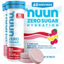 Nuun Zero Sugar Hydration Elektrolyyttitabletit - magnesium, kalsium, kalium, kloridi ja natrium, kevyt ja herkullinen hedelmämaku, ei sokeria, gluteeniton, vegaaninen, sekoitettu Berry 4 pakkaus (40 tarjoilua yhteensä)
