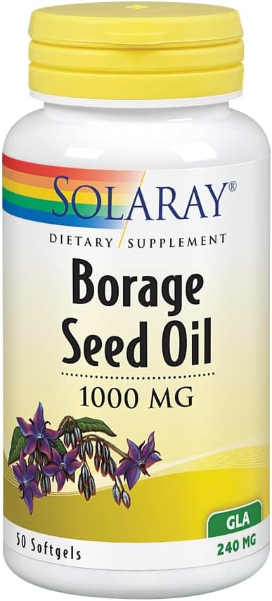 Solaray Borage Oil Seed, Softgel (Btl-Plastic) 240mg 50ct