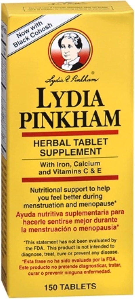 Lydia Pinkham Herbal Tabletin täydennysosa 150 tablettia (pakkaus 4)