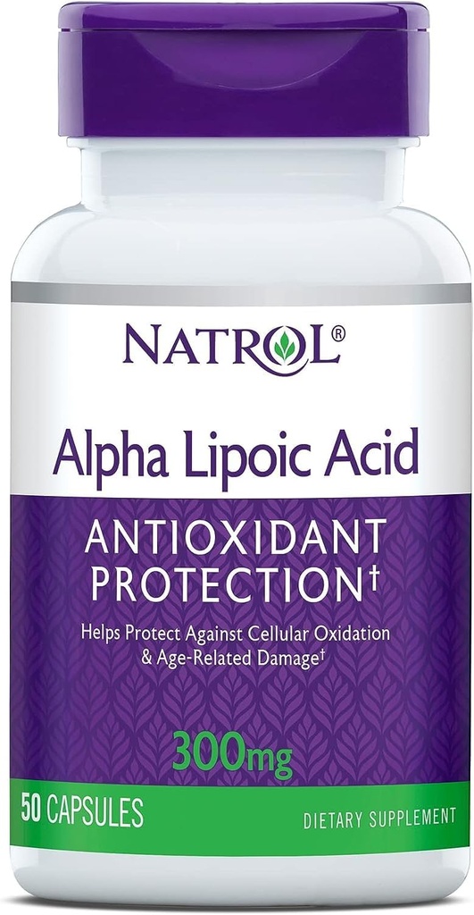 Natrol Alpha Lipoic Acid 300 Milligram - 50 Caps (Packs of 3)