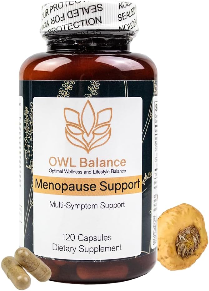 Vaihdevuodet Tuki naisille - Vaihdevuodet + Perimenopaussi Relief Hot Flashs, Low Energy, Hormoni tuki - 120 kasviperäisten kapselit