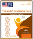 Live To Shine Turmeric Curcumin Topical Patches för män och kvinnor - 30 dagars leverans