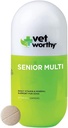 Vet Worthy Senior Multivitamiini purut koirille - Antioksidantit ja ravitsemus tuki - Päivittäinen tuki - Essential Vitamiineja, Minerals, & Enzymes- Maksa Maku Purut koirille - 60 tablettia