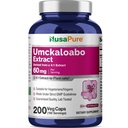 NusaPure Umckaloabo 4:1 uute, 60 mg vastaten 240 mg Veggie Caps 200