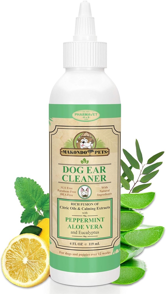 Dog Ear Cleaner Solution with Piparmint Aroma 