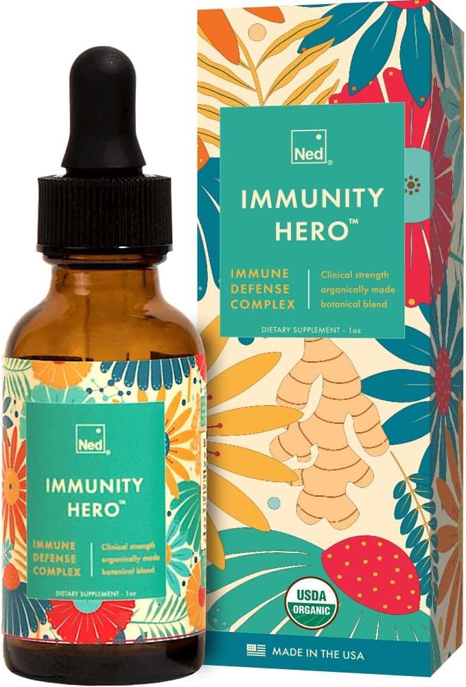 Ned Immuniteetti HeroTM - Orgaaninen, kasviperäinen immuuni tuki täydentää aikuisille - Immuuni Booster Echinacea ja Astralagus