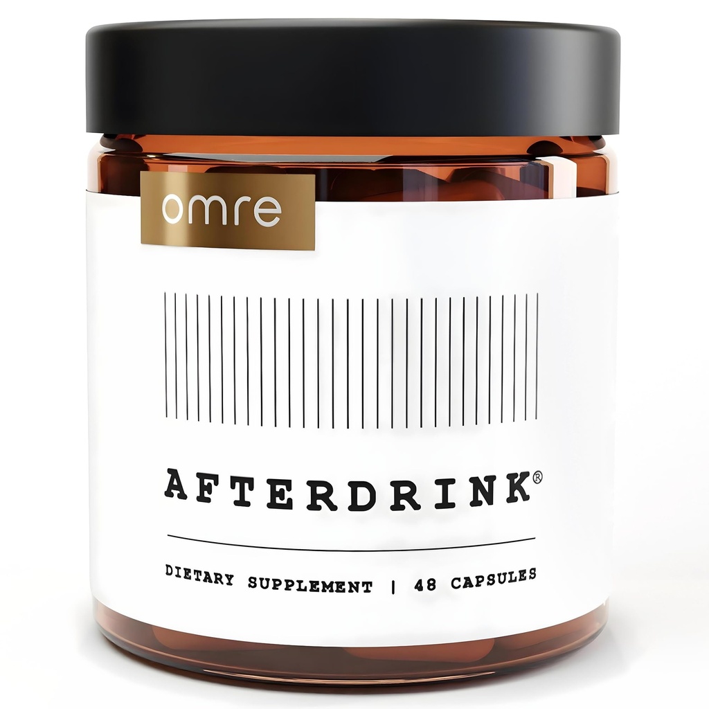 omre AfterDrink Palauta pillereitä maito Thistle, DHM, B-vitamiini, inkivääri & kasviperäisiä uutteet - Pre & Post Juoma täydentää maksan tukea parempaan aamuun - valmistettu USA (48 Caps)