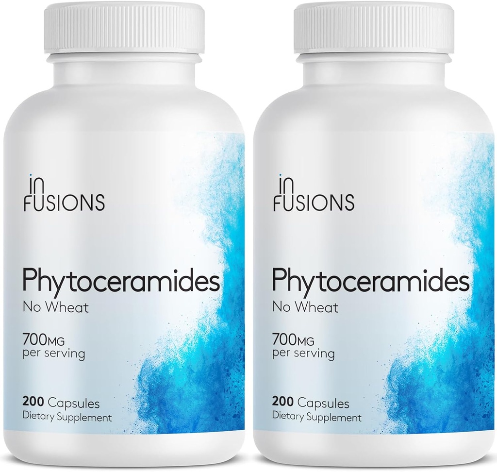 Fytokeramidi 200 kapselia Ihon korjaus nuorentuminen Anti-aging tuki Kasviperäisiä Ceramidit 700 mg Gluteeniton ei-GMO (2)