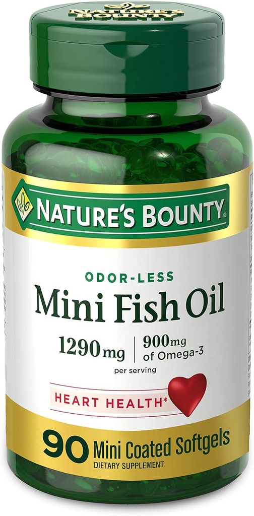 Luonto. Bounty Mini Fish Oil, 1290mg, 900mg Omega-3, 90 Softgels