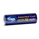 TUMS Extra Strength Antasidit tabletit pureskeltava närästys ja happo ruoansulatushäiriöt helpotusta, valikoituja hedelmiä makuja - 8 Count Roll